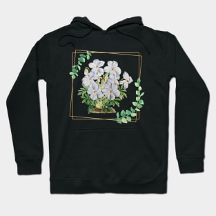 Nice picture of blue flowers - vintage flowers Hoodie